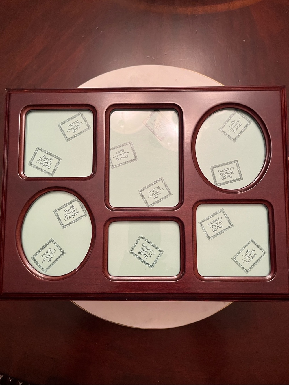The Bombay Company Cherry Wood Photo Storage & Display Box